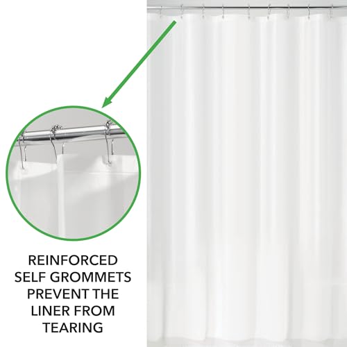 Liner de douche InterDesign blanc pour une baignoire nette et propre - 4