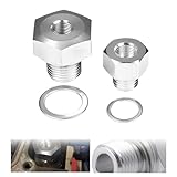 TFNBR M16x1.5 & M12x1.5 to 1/8 NPT Oil Pressure Sensor Adapter, Compatible with All GM LS Engines (LS1/LSX/LS3 4.2L/4.3L/4.8L/5.3L/6.0L/6.2L), Special Accessory for LS Swap