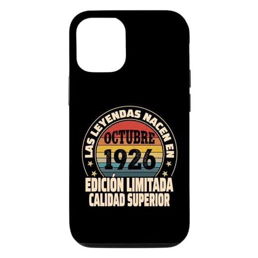 Carcasa para iPhone 15 Edición Limitada Octubre 1926 - Cumpleaños 98 Años