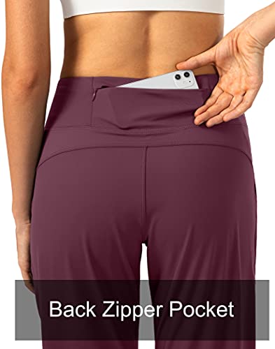 Image of Soothfeel Women's Joggers with Zipper Pockets High Waisted Athletic Workout Yoga Pants Joggers for Women
