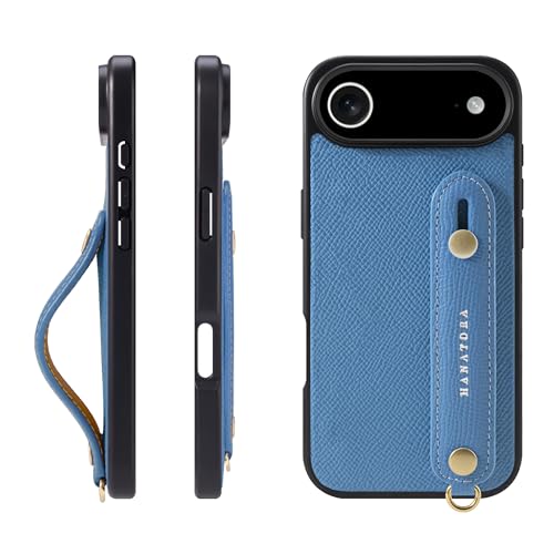 HANATORA for iPhone 17Air �P�[�X �{�v �ϏՌ� �w�ʃx���g �X�}�z�P�[�X �X�}�z �X�^���h�@�\ �l�b�N �X�g���b�v �t�� �G���{�X���U�[ �M�t�g �}�O�l�b�g�Ȃ� �u���[ �C�h�� NGH-17Air-Bluehydra