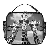 xiaotcq Giraffe Lunch Bag for Women Cute Lunch Box for Teens Girls Boys Insulated Reusable Leakproof Lunch Tote Bag for School Beach Camping