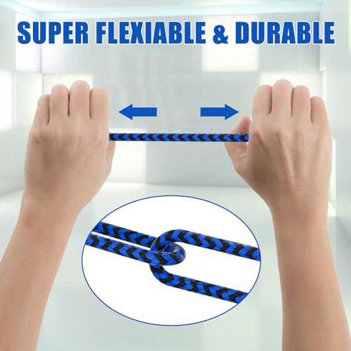 6' TRS Male To Female 1/4" 6.35mm Stereo Audio Extension Cable (Blue/ Black) - image 7