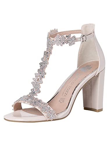 Marco Tozzi Damen 2-2-88310-28 Sandale, Powder PATENT, 38 EU