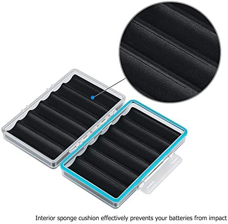 JJC 18650 Battery Case Battery Holder Case for 6 Pieces 18650 Battery and All Similar Size Batteries, Batteries Carrying Case Organizer