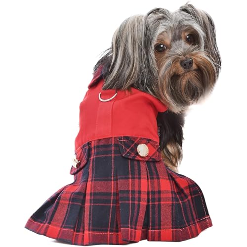Parisian-Pet-Dog-Dress-Scottish-Red-Dog-Outfit-Stylish-Dog-Wedding-Clothes-Lightweight-Party-Puppy-Dress-Dog-Dresses-for-Large-Dogs-Girl-2XL Parisian Pet Dog Dress Scottish Red Dog Outfit Stylish Dog Wedding Clothes Lightweight Party Puppy Dress Dog Dresses for Large Dogs Girl 2XL