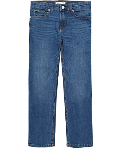 Calvin Klein Boys' Skinny Jeans, Super Soft Stretch Denim, Slim Fit, 5 Pockets & Zipper Closure
