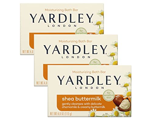 Yardley Shea Buttermilk Bath Bar 4oz 3 Pack