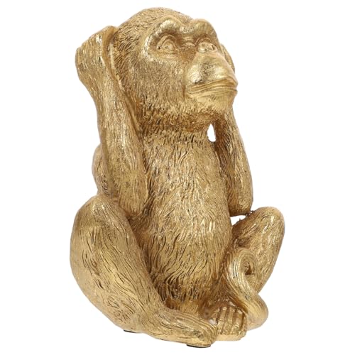 Figura decorativa mono de resina HANABASS 5.51x4.13x3.14 in miniatura 7