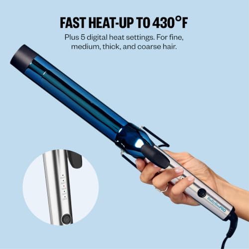 Image of BabylissPRO Nano Titanium Professional Curling Iron with Extended /Long Barrel Perfect for Longer Hair