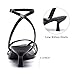 SHMCH Black Strappy Heels Kitten Heels for Women Square Toe Thong Ankle Strap Heels Fashion Comfort Dress Shoes Black Heels 9.5