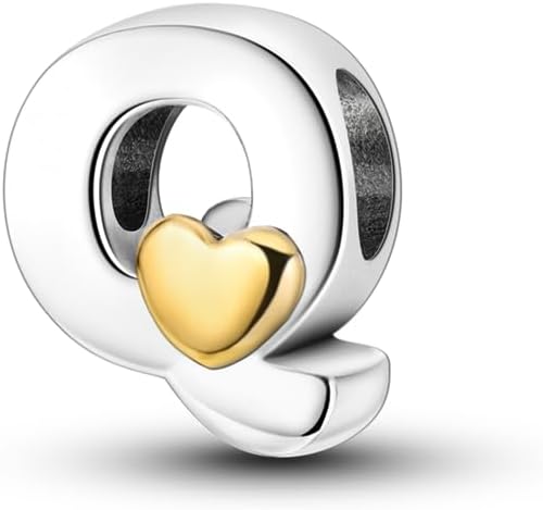 Pink Letter Charms 26 Initial Beads for Pandora Bracelet S925 Sterling Silver Charms Pendant for Women