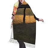 Weicher und warmer Schal für Damen: Unser Fransenschal ist aus superweichem Kaschmirimitat, weich und hautfreundlich, flauschig, bequem, leicht, warm und hautfreundlich.