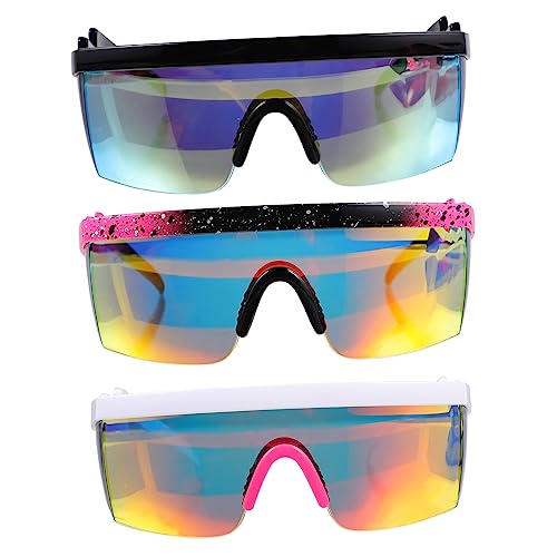 Gafas de ciclismo retro con protección UV diseño ergonómico unisex en lote de 3