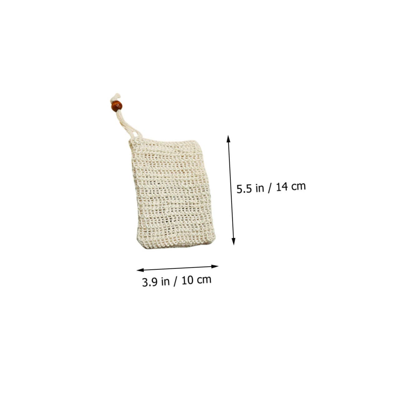 FRCOLOR 20pcs Exfoliating Soap Drawstring Bag Soap Mesh for Easy Cleaning and Storage for Bathing Quick Drying Convenient Wall Suspension