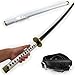 Singme Comic for Zoro.Sandai Kitetsu Wado Ichimonji Shusui Yubashiri Yama Enma Cosplay Toys Sword. Woonden Katana Swords.Weapon.Total Length:41in; Weight: 0.4Kg/0.88Lb (Wado Ichimonji)