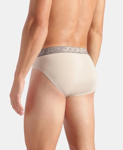 Image of Jockey US07 Men Super Combed Cotton Elastane Stretch Solid Brief