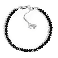 Silver Obsidian Bracelet - Beads
