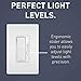 Legrand radiant RH453PTCCCV6 450W Preset Decorator Rocker Dimmer Light Switch with Locator Light for Dimmable LED and CFL Bulbs, Single Pole/3-Way, White/Light Almond/Ivory (1 Count)