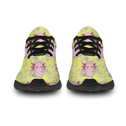 Cute Axolotl Shoes for Men Women Breathable Lightweight Print Running Tennis Walking Sneakers Gifts for Him Her3