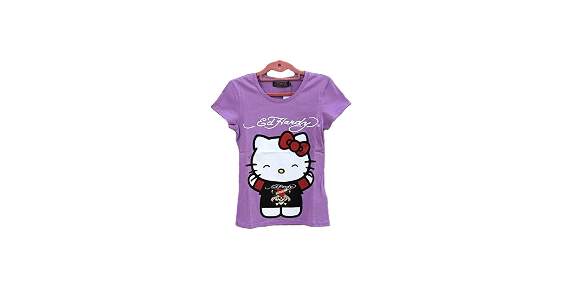【Edhardy】エド・ハーディー　ハローキティ　 y2k　Tシャツ　XS 未使用 エドハーディー ハローキティー コラボレディース T