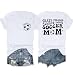 Soccer Mom Shirts Women Game Day Football Mom T-Shirt Soccer Letter Printed Tees Funny Mama Life Short Sleeve Tops White