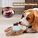 TONYFY Hundespielzeug, Hund Quietschspielzeug mit Knitterpapier, Plüschtier Hund Plüsch Kauspielzeug, Baumwollseil interaktives Spielzeug für Welpen, kleine, mittlere Hunde (Kamelfarbener Elch)