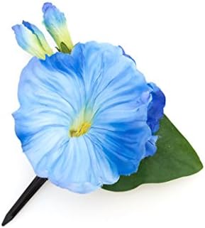 Amazon Co Jp ソウビエン 髪飾り 青 ブルー 朝顔 アサガオ あさがお 花 フラワー くちばしクリップ 浴衣向き 夏 髪かざり ヘアアクセサリー ジュエリー