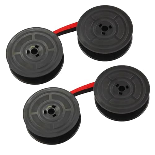 2 pcs GR-4 Writing Machine Ribbon Compatible with Olivetti,Universal Typewriter Ribbon,GR4 Universal Nylon Writing Machine Ribbon,Two-Tone Red and Black Belt...