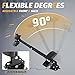KUAFU Gun Rack Compatible with Polaris Ranger RZR General Can-Am Defender Pioneer Maverick Kawasaki Mule Teryx Kubota Golf Cart Gun Vertical Floor Mount Truck UTV Gun Holder
