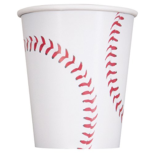 Unique 9oz Baseball Party Paper Cups, 8ct, - //coolthings.us
