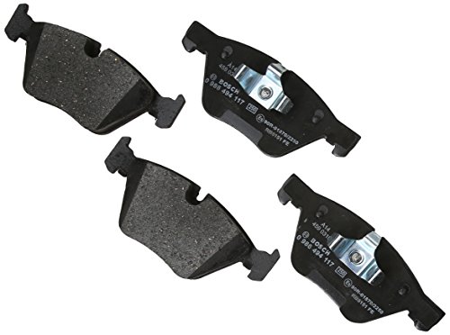 Bosch 0986494117 EuroLine Disc Brake Pad Set for BMW: 2007-09 323i, 2006 325i, 2006 325xi, 2007 328i, 2007 328xi, 2006 330i, 2006 330xi, 2007 335xi, 2004-07 525i, 2012 X1, 2009-16 Z4 - FRONT