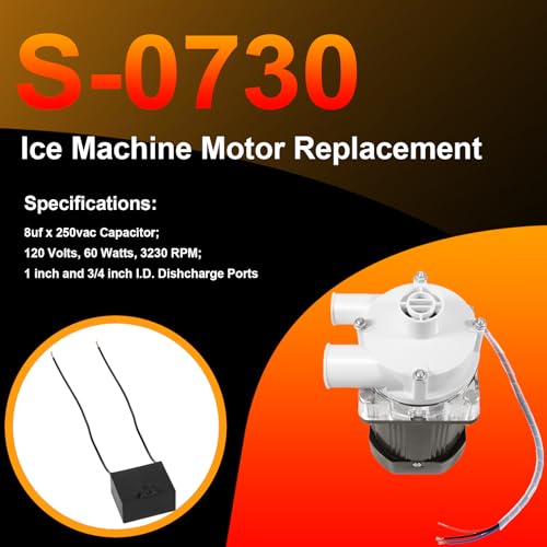 Motor de reemplazo para máquina de hielo YMT S-0730 120V 60W miniatura 3