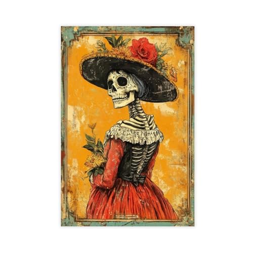 Dia De Los Muertos Calavera impression sur toile grand format salon