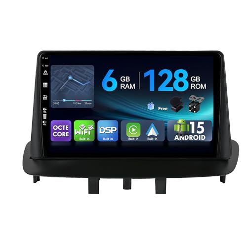 Autoradio Renault Megane 3 Android 15 GPS Octa-Core 6G 128G