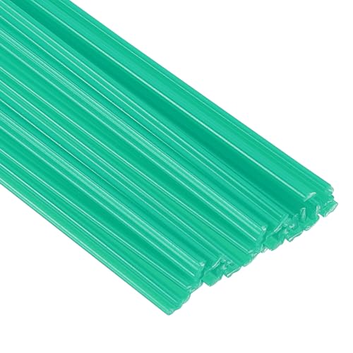YELARXI Plastic Welding Rods, 9.8 Inch PP Welder Rod High-Strength Waterproof Fit for Repairing Plastic Bumper Kayaks Car Bumpers Motorcycle Tanks DIY Crafts - (40 Pack, Green)