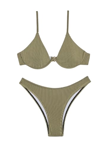 Women's Underwire Bathing Suit Push Up Swimsuit 2 Piece Bikini Set