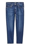 Länge: Normale Länge C&A Herren 5-Pocket Jeans Casual Tapered Stretch Baumwolle Denim Jeans-dunkelblau W38 L34