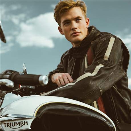 Leather Motorcycle Jacket Triumph Raven Jacket Mens Raven Jacket