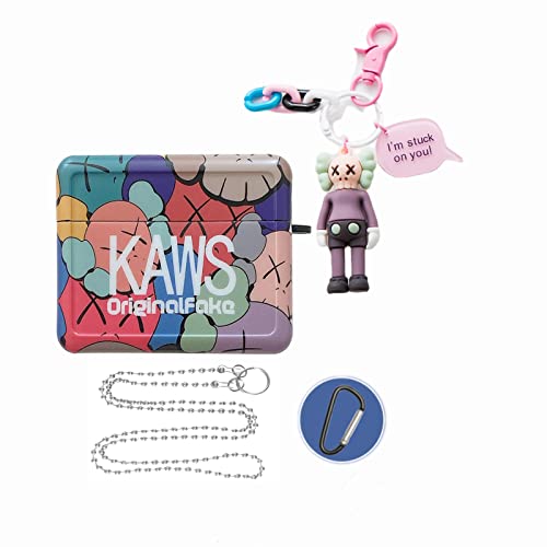 Big Fang Airpods ��3�� Kaws�i2021�N10�������j �ی�P�[�XAirpod Case Pro Airpod TPU ��? ������� TPU ������ �\�t�g�P�[�X 360 ���h�~ �ϏՌ� ���E�ȒP ���C�����X�[�d���T�|�[�g �P�[�X �J