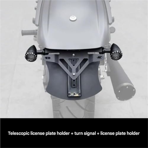 Garde-boue télescopique et support de plaque pour Eliminator 500