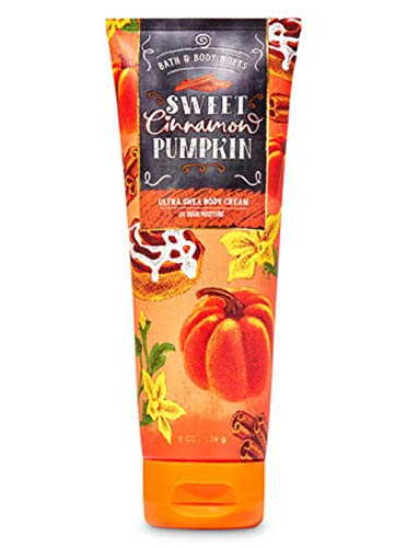 Bath and Body Works Sweet Cinnamon Pumpkin Ultra Shea Body Cream 8 Ounce Chalkboard Label Fall 2020