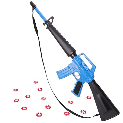 Toyland® 71cm (27") Die-Cast Metal Toy Rifle - 8 Shot Cap Gun - 96 Shots Included - Smoke & Sound Effects When Fired