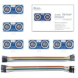 ELEGOO 5PCS HC-SR04 Ultrasonic Module Distance Sensor Compatible with Arduino...