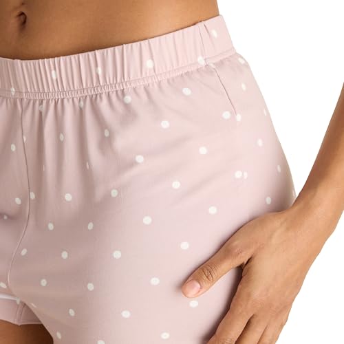 Ensemble de pyjama premium Tahari col cranté et short imprimé Cloud Pin Dot L - 6