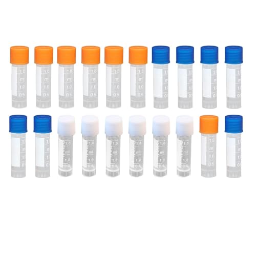 PINACAL EXIM 1.8 ml Graduated Plastic Clear Test Tubes Small...