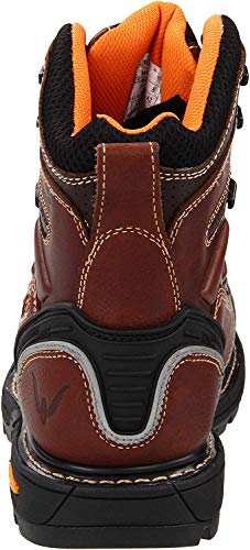 Thorogood GEN-Flex2 6” Composite Safety Toe Work Boots For Men - Breathable Heavy-Duty Toe Cap Boots With Goodyear Storm Welt, Slip-Resistant Outsole and Comfort Insole, Brown - 9 W US