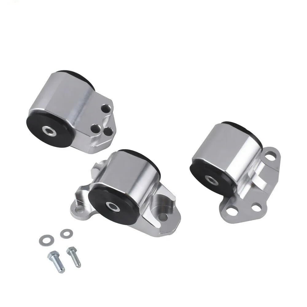Assdwqdq Black Engine Mount Right Side Fit For 92-01 Honda Civic Eg Eh/Dc D15 D16 B16 B17 B18 Retrofit Aluminum Motor Engine Mount 3 Hole Bolt Swap Mounts Kit(Black)
