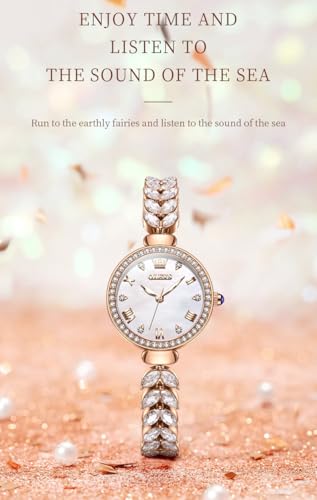 Image of OLEVS Diamond Watch for Women Luxury Dress Rose Gold Bracelet Casual Elegant Waterproof Date Ladies Quartz Wrist Watches