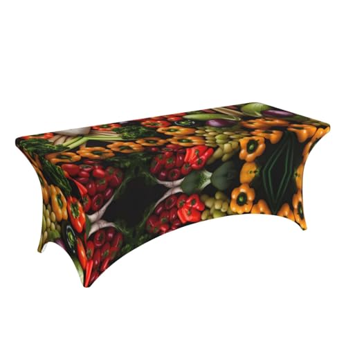 Nappe extensible Spandex antitache et lavable pour masquer et protéger une table de 1,8m
